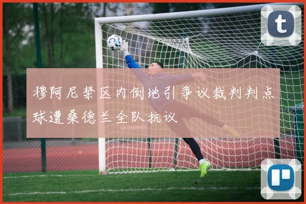 穆阿尼禁区内倒地引争议裁判判点球遭桑德兰全队抗议